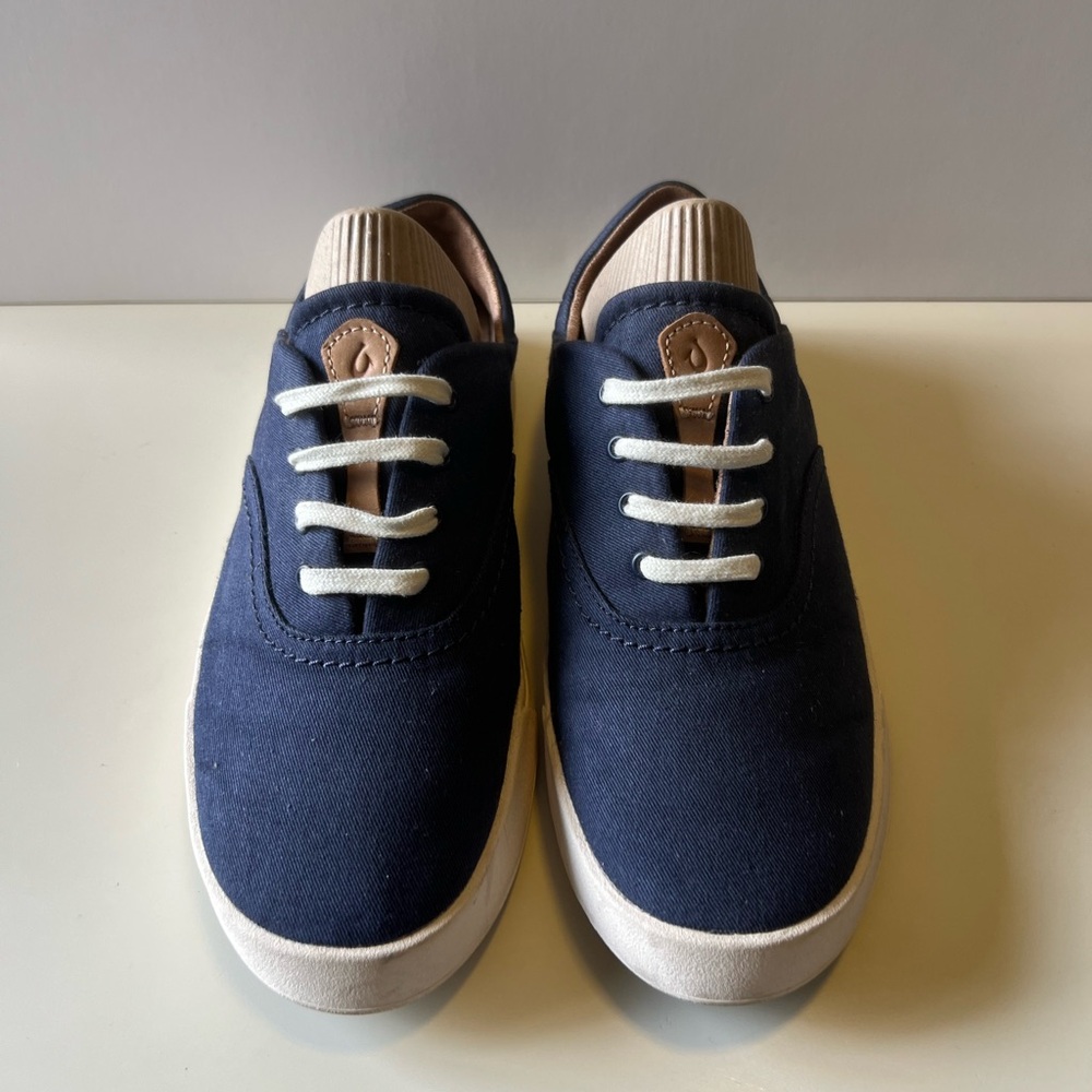 OluKai Navy Canvas Sneakers